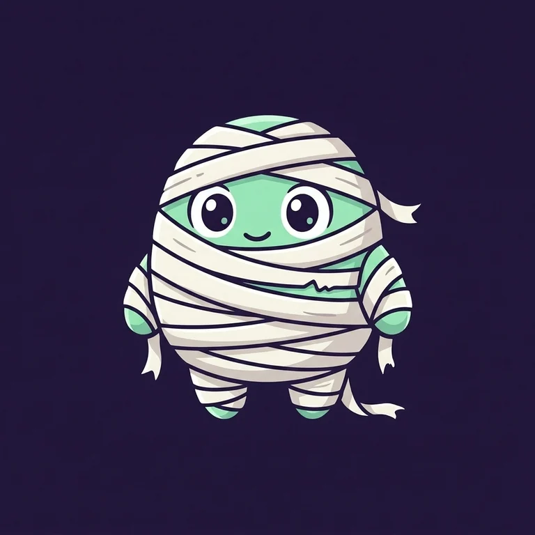 The mascot as a Mummy